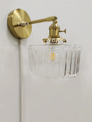 Axyaa Nordic Glass Wall Lamp with Rotary Switch - Minimalist LED Interior Lighting