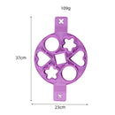 Axyaa Silicone Pancake Maker 7-Hole Nonstick Mold for Family Cooking