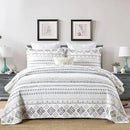Axyaa Boho Quilt Set King Size 100% Cotton Lightweight Reversible Bedspreads