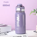 Axyaa Stainless Steel Insulated Straw Cup – Large Capacity Dual Drinking Cup