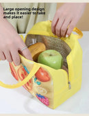 Axyaa Kids Bento Lunch Bag with Aluminum Foil - Large Capacity & Fresh-Keeping
