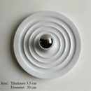 Axyaa Modern Circular Corrugated Wall Lamp for High-end Living Room and Aisle
