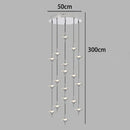 Axyaa LED Staircase Chandeliers: Modern Home Pendant Light Lamps for Living Room