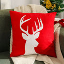 Axyaa Embroidered Snowflakes Christmas Cushion Cover