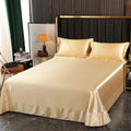 Axyaa Silk Summer Quilt & Printed Tencel Sheet Set - High-End Sleep Essentials