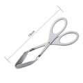 Axyaa Stainless Steel Scissors Food Tongs for Home Cooking