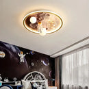 Axyaa Astronaut Moon LED Boy's Room Ceiling Light - Creative Cartoon Theme