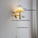 Axyaa Pleated Umbrella LED Wall Lamp, Modern Nordic Design for Living Room, Staircase, Bathroom