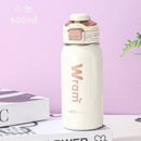 Axyaa Stainless Steel Insulated Straw Cup – Large Capacity Dual Drinking Cup