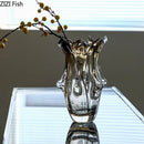 Axyaa Elegant Glass Vase for Flower Arrangement and Hydroponics