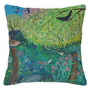 Axyaa Bird Flower Linen Pillowcase Sofa Cushion Cover Home 40x40-60x60