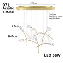 Axyaa Tulips Pendant Lights: Elegant Textured Lustre Flowers LED Dimmable Lamps