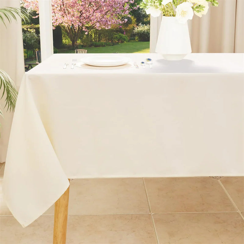 Axyaa Water Resistant Tablecloth: Stylish, Easy-Care Table Cover for Dining and Outdoor