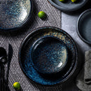 Axyaa Ceramic Round Tableware Set for Pasta, Steak, Salad, and Desserts