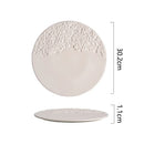 Axyaa Electroplated Ceramic Steak Plate Set