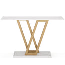 Axyaa Industrial Entryway Console Table, 43 Inch Home Furniture