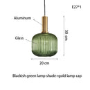 Axyaa Nordic Vintage Glass Pendant Lamp E27LED Bulb Bar Table Lamp