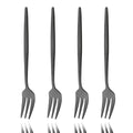 Axyaa Gold Fruit Cake Set: Mirror Stainless Steel Tea Fork, Snack Dessert, Small Salad Cutlery