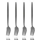 Axyaa Gold Fruit Cake Set: Mirror Stainless Steel Tea Fork, Snack Dessert, Small Salad Cutlery
