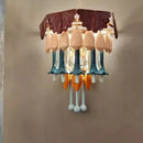 Axyaa Retro Ceramic Pendant Light, LED Dining Room Fixture