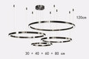 Axyaa Modern Circular Ring Pendant Light for Minimalist Living Room