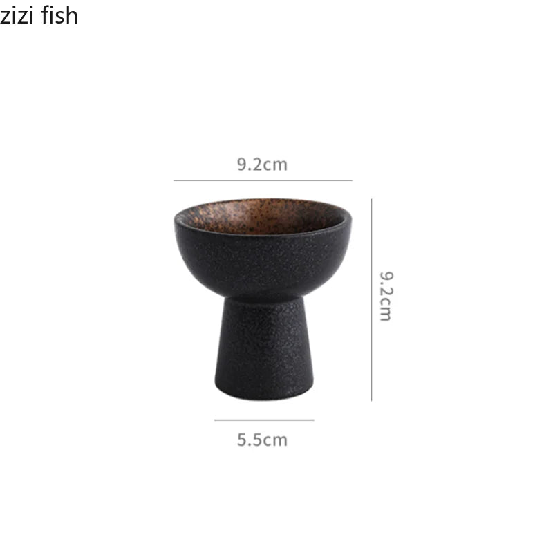 Axya High Feet Ceramic Dessert Bowl Set