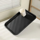 Axyaa Black Melamine Serving Tray | Non-Slip & Durable Tableware for Chinese Restaurant