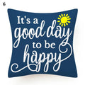 Flower Letter Print Cushion Cover for Stylish Home Decor by Axyaa