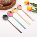 Axyaa Stainless Steel Matte Dinnerware Set 8Pcs Flatware Spoon Chopsticks