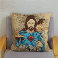 Axyaa Jesus Christ Soft Plush Cushion Cover 45*45 Throw Pillow Case Home Decor