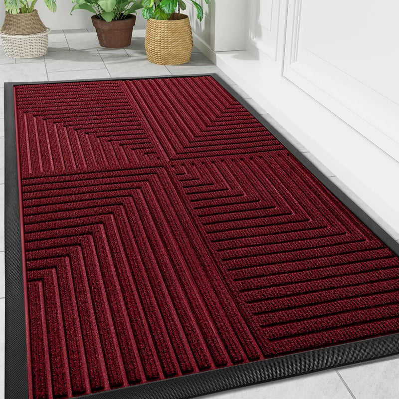 Axyaa Rubber Entrance Doormats: Non-slip Heavy Duty Outdoor Mats