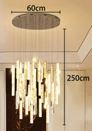 Axyaa Crystal Chandeliers Indoor LED Ceiling Light for Living Room