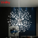 Axyaa Crystal Snowflake Small Chandelier Modern LED Ceiling Lamps