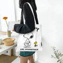 Axyaa Cartoon Dog Tote Bag - Foldable Shoulder Bag for Women and Students