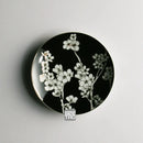 Axyaa Sakura Set Plate Black White Wall Decoration Hanging Plate Coffee Living Room