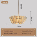 Axyaa Wabi-sabi Style Fabric Chandelier Cream Color Pendant Light