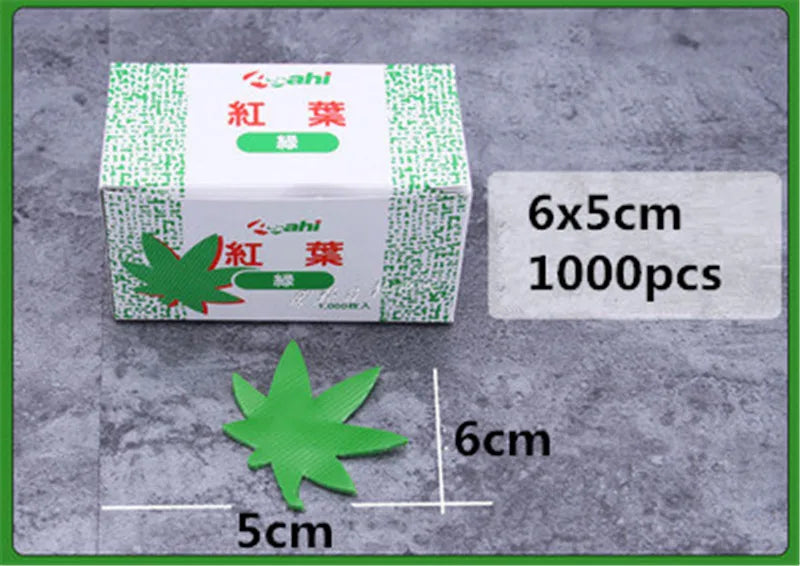 Axya Fresh Sushi Leaves and Red Green Leaf Decoration Plate Tray Dish