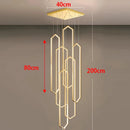 Axyaa Modern Staircase Pendant Lights for Living Room - Indoor Hanging Lamps