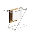 Axyaa Stainless Steel Foldable Rag Rack & Cup Storage: Kitchen Tabletop Organizer