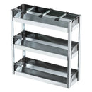 Axyaa 2-Layer Seasoning Storage Pull Out Organizer Rack for Kitchen Cabinet Drawers