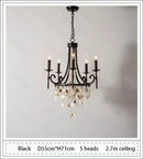 Axyaa Duplex Crystal Chandelier: Luxe Nordic French Light for Home Decoration