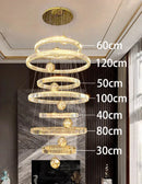 Axyaa Crystal Chandeliers: Modern LED Ceiling Lights for Living Room