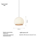 Axyaa Minimalist Knitted Pendant Light for Chic Spaces