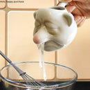 Axya Ceramic Egg Separator: Snot Man Filter, Kitchen Tool, Yolk Filter, Decoration