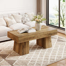 Axyaa Vintage Wooden Coffee Table - Modern Center Cocktail Furniture