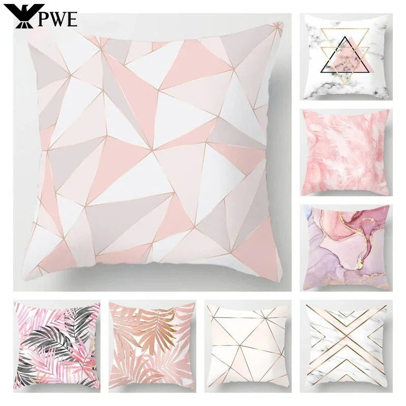 Soft Peachskin Pillow Case in Modern Pink, Axyaa Branded Cushion Cover for Home Decor