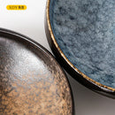 Axyaa 8-inch Ceramic Round Bowl - Thick Edge, Anti-Scald, Retro Design