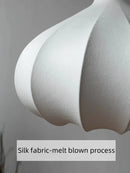 Axyaa Silk LED Pendant Lights - Nordic Minimalist Chandelier for Home Decor