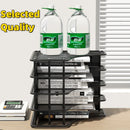 Axyaa Iron Mesh Quadruple Column File Rack Bookshelf - 4 Grid Multi-Layer File
