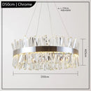 Axyaa Modern Crystal Chandelier Pendant Lights for Stylish Home Decor